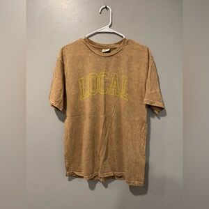 NWOT Oat Collective Local Graphic Short Sleeve Top Size Small